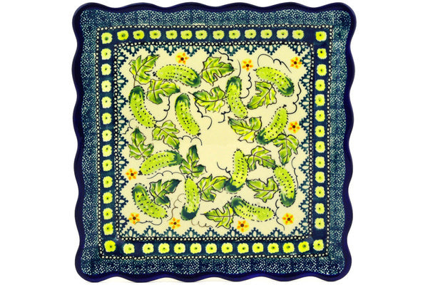 9" Platter - DU78 | Polish Pottery House