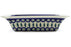 8" x 12" Rectangular Baker with Handles - Peacock | Polish Pottery House