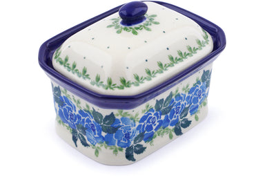 3" Octagon Box - Bendikas Floral | Polish Pottery House