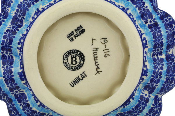 9" Egg Plate - D116 | Polish Pottery House