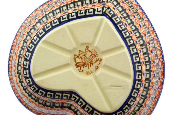 17 oz Heart Bowl - Butterfly Garden | Polish Pottery House