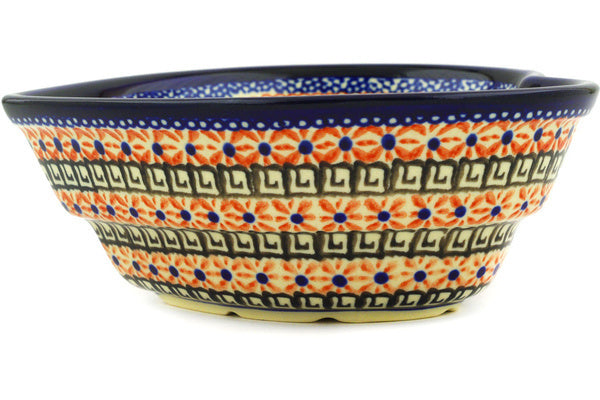17 oz Heart Bowl - Butterfly Garden | Polish Pottery House