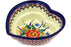 17 oz Heart Bowl - Butterfly Garden | Polish Pottery House