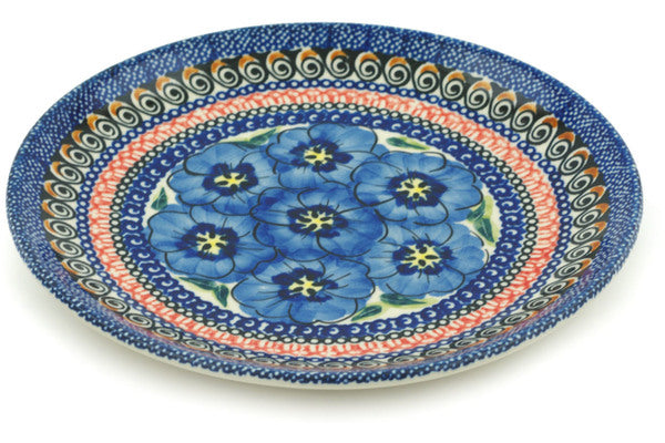 8" Salad Plate - Blue Bouquet | Polish Pottery House