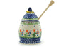 8 oz Honey Jar with Dipper - D19 | Polish Pottery House