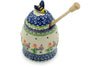 8 oz Honey Jar with Dipper - D19 | Polish Pottery House