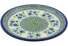 11" Dinner Plate - Blue Tulips | Polish Pottery House