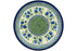 11" Dinner Plate - Blue Tulips | Polish Pottery House