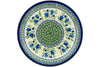 11" Dinner Plate - Blue Tulips | Polish Pottery House