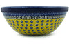 8 cup Serving Bowl - Blue Sunshine | Polish Pottery House