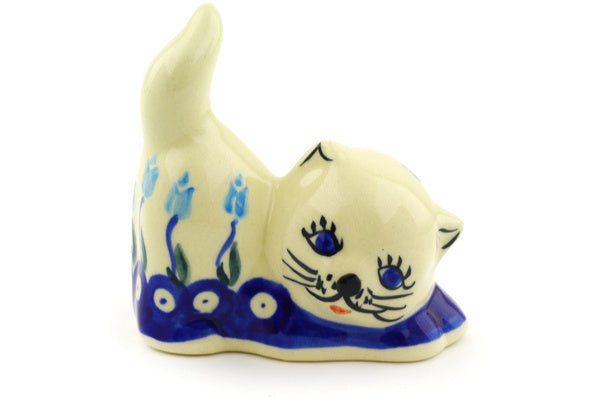 3" Cat Figurine - D107 | Polish Pottery House