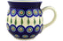 15 oz Bubble Mug - Blue Peacock | Polish Pottery House