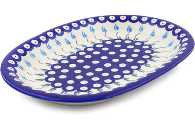11" Oval Platter - D107 | Polish Pottery House