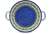7" Round Baker with Handles - Cosmos | Polish Pottery House
