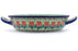 7" Round Baker with Handles - Cosmos | Polish Pottery House