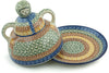 7" Cheese Lady - Blue Autumn | Polish Pottery House