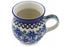 8 oz Bubble Mug - Blue Daisy | Polish Pottery House
