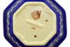 23 oz Octagonal Bowl - Floral Peacock | Polish Pottery House