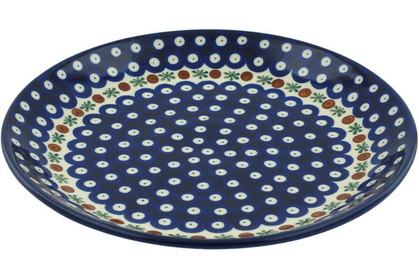 11" Dinner Plate - Blue Old Poland | Polish Pottery House