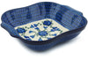 10" Square Baker with Handles - Heritage | Polish Pottery House