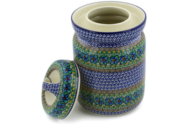 15 cup Canister - Moonlight Blossom | Polish Pottery House