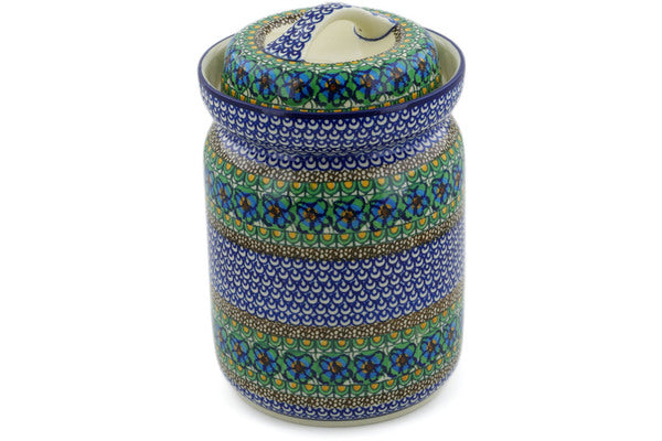 15 cup Canister - Moonlight Blossom | Polish Pottery House