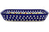 8" x 10" Rectangular Baker - Blue Old Poland | Polish Pottery House