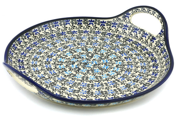 13" Tray with Handles - 1056A | Polish Pottery House