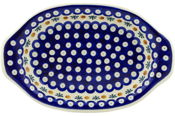 12" Platter with Handles - Old Poland | Polish Pottery House