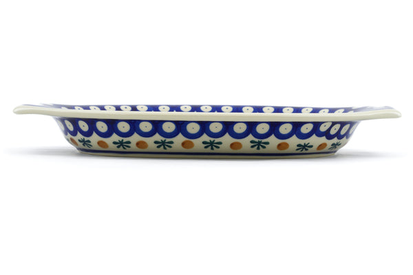 12" Platter with Handles - Old Poland | Polish Pottery House