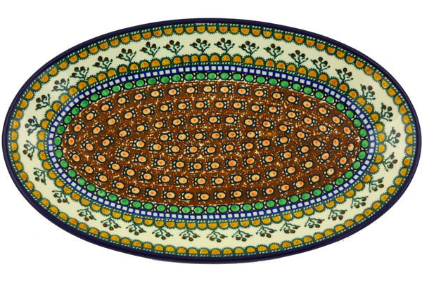 15" Platter - Desert Sun | Polish Pottery House