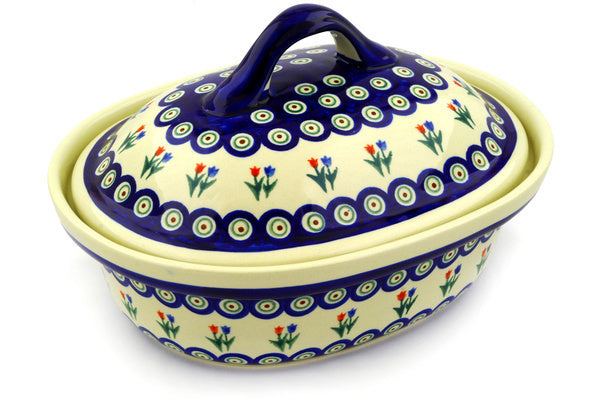 9 cup Covered Baker - 809 | Polish Pottery House
