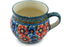 15 oz Bubble Mug - Cottage Garden | Polish Pottery House