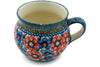 15 oz Bubble Mug - Cottage Garden | Polish Pottery House
