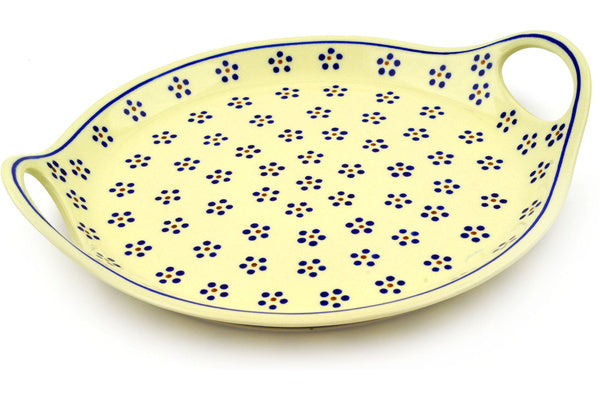 13" Tray with Handles - 1 | Polish Pottery House