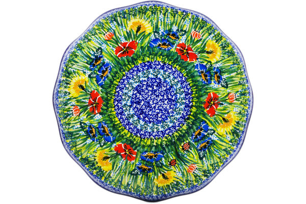 12" Cake Stand - U3753 | Polish Pottery House