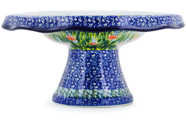 12" Cake Stand - U3753 | Polish Pottery House