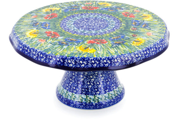 12" Cake Stand - U3753 | Polish Pottery House