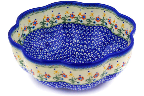 10" Scalloped Fluted Bowl - D19 | Polish Pottery House