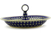 7 cup Serving Bowl with Handle - Peacock | Polish Pottery House