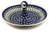 7 cup Serving Bowl with Handle - Peacock | Polish Pottery House