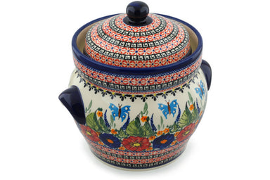 15 cup Canister - Butterfly Garden | Polish Pottery House