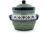 15 cup Canister - Emerald Mosaic | Polish Pottery House