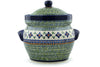 15 cup Canister - Emerald Mosaic | Polish Pottery House
