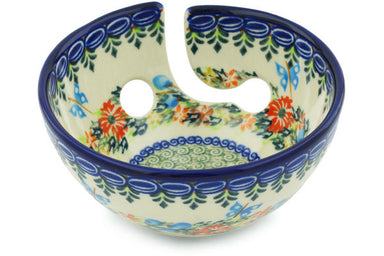 6" Yarn Bowl - D156 | Polish Pottery House