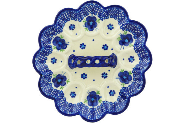 9" Egg Plate - D1 | Polish Pottery House