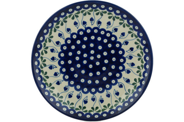 11" Dinner Plate - Blue Bell | Polish Pottery House