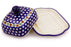 8" Butter Dish - Blue Old Poland | Polish Pottery House