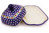 8" Butter Dish - Blue Old Poland | Polish Pottery House