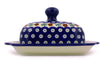 8" Butter Dish - Blue Old Poland | Polish Pottery House